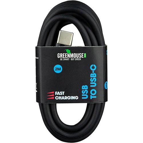 Greenmouse Greenmouse kabel, USB-A naar USB-C, 2 m, zwart