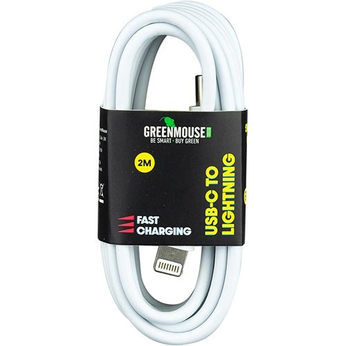 Greenmouse Greenmouse Lightning USB-C kabel, USB-C naar 8-pin, 2 m, wit