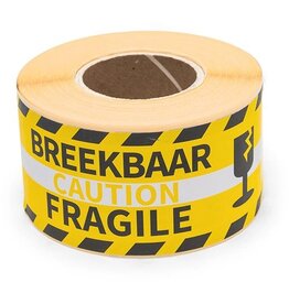 Rillprint Rillprint etiketten Breekbaar, ft 46 x 125 mm, rol van 250 stuks