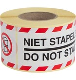 Rillprint Rillprint etiketten Niet stapelen, ft 46 x 125 mm, rol van 250 stuks