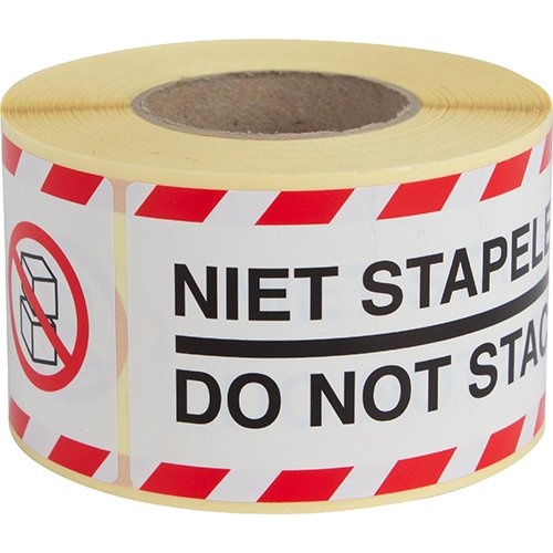 Rillprint Rillprint etiketten Niet stapelen, ft 46 x 125 mm, rol van 250 stuks