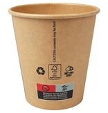 Conpax Beker uit karton (altijd koffie), 250 ml, diameter 90 mm, pak van 50 stuks
