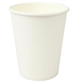Q-CONNECT Beker uit karton, 150 ml, wit, pak van 100 stuks