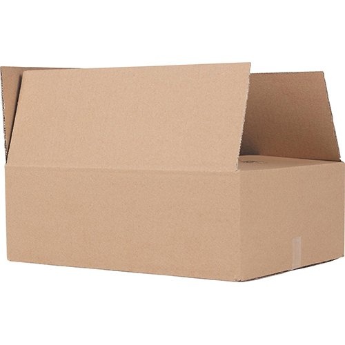 Merkloos Verzenddoos, enkele golf, 3 mm, bruin, ft 305 x 220 x 100 mm