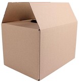Merkloos Verzenddoos, enkele golf, bruin, ft 305 x 220 x 200 mm