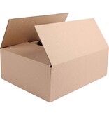 Merkloos Verzenddoos, enkele golf, bruin, ft 340 x 280 x 120 mm