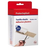Protectaplast Protectaplast Elastic textielpleister, ft 6 cm x 1 m, op rol