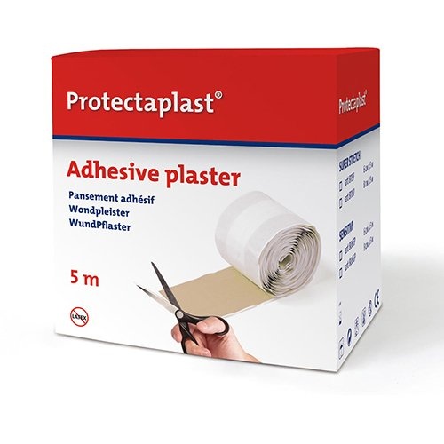 Protectaplast Protectaplast Elastic textielpleister, ft 6 cm x 5 m, op rol