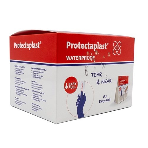 Protectaplast Protectaplast Tear & Wear Waterproof Easy-Pull, ft 25 x 72 mm, 5 x 40 stuks