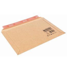 Q-CONNECT Verzendenvelop met balg, plakstrip aan lange zijde, ft 50 x 250 x 360 mm, bruin