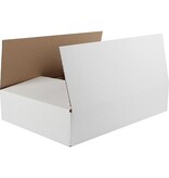 Merkloos Verzenddoos, enkele golf, wit, ft 430 x 320 x 90 cm