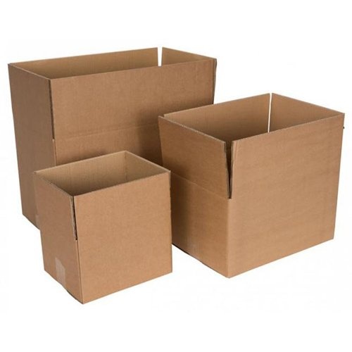 Merkloos Verzenddoos, enkele golf, 3 mm, bruin, ft 400 x 300 x 300 mm