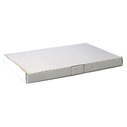 Merkloos verzenddoos, wit, ft 31 x 22 x 2,5 cm — levering per 100