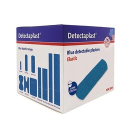 Detectaplast Detectaplast Elastic textielpleister, ft 19 x 72 mm, 100st.