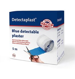 Detectaplast Detectaplast Elastic textielpleister, ft 6 cm x 5 m, op rol