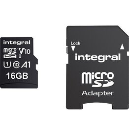 Integral Integral microSDHC geheugenkaart, 16 GB