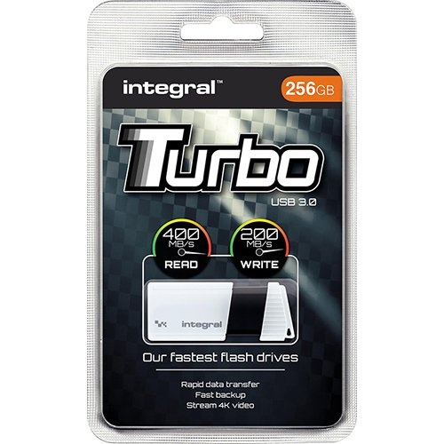 Integral Integral Turbo USB 3.0 stick, 256 GB