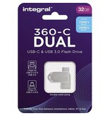Integral Integral 360-C Dual USB-C & USB 3.0 stick, 32 GB