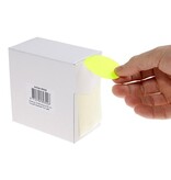 Rillprint Rillprint ronde etiketten, diameter 50 mm, rol van 500 stuks, fluo geel