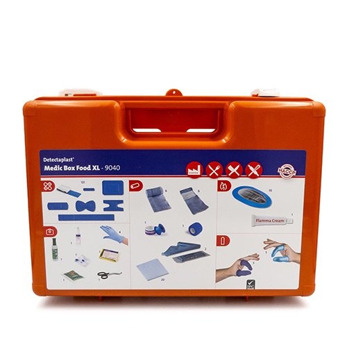 Detectaplast Detectaplast EHBO-koffer Medic Box Food XL, HACCP inhoud tot 30 personen