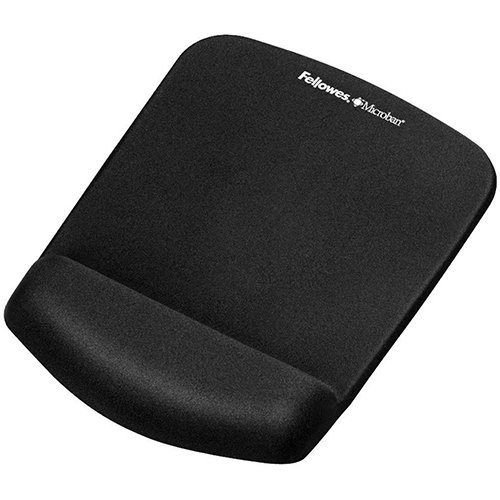 Fellowes PlushTouch muismat met polssteun, zwart