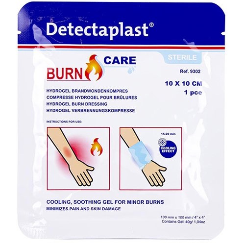 Detectaplast Detectaplast Burn Care compres voor brandwonden, 10 x 10 cm