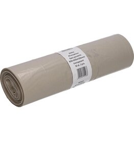 Deiss Deiss vuilniszak, ft 65 + 50 x 135 cm, transparant, LDPE, rol van 10 stuks