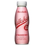 Barebells Barebells milkshake aardbei, 33 cl, pak van 8