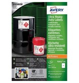 Avery Avery Etiketten Ultra Heavy Duty, ft 210 x 148 mm, wit, pak van 100 etiketten