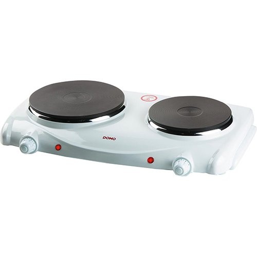 Domo Domo elektrische kookplaat, 1000-1500W, wit