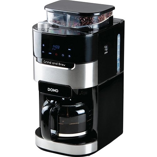 Domo Domo koffiezetapparaat Grind and Brew, digitaal, 1,5 liter, zwart