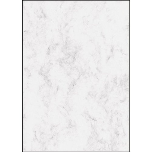 Sigel Sigel designpapier grijs gemarmerd, ft A4, 200 g, pak van 50 vel