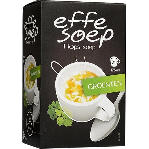 Effe Soep Effe Soep 1-kops, groenten, 175 ml, doos van 21 zakjes