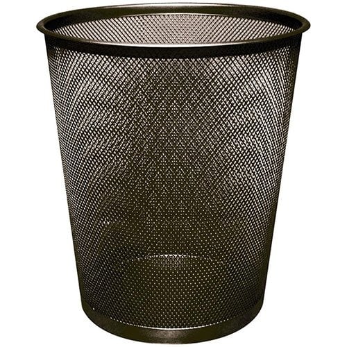 Q-CONNECT Q-CONNECT papiermand 19 liter metaal zwart