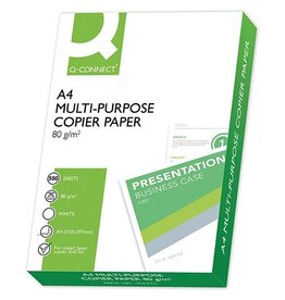 Q-CONNECT Q-CONNECT kopieerpapier, ft A4, 80 g, pak van 500 vel, wit