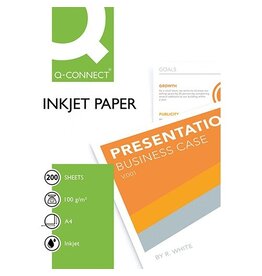 Q-CONNECT Q-CONNECT inkjet papier, ft A4, 100 g, pak van 200 vel, wit