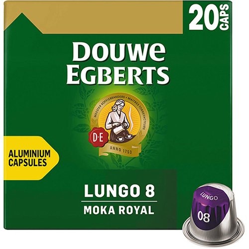 Douwe Egberts Douwe Egberts Lungo Moka koffiecapsules, pak van 20 stuks