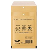 Jiffy Comebag luchtkussenenveloppen, ft 100 x 165 mm, met stripsluiting, bruin, doos van 200 stuks