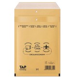 Jiffy Comebag luchtkussenenveloppen, ft 150 x 215 mm, met stripsluiting, bruin, doos van 100 stuks