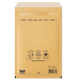 Jiffy Comebag luchtkussenenveloppen, ft 230 x 340 mm, met stripsluiting, bruin, doos van 100 stuks