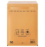 Jiffy Comebag luchtkussenenveloppen, ft 270 x 360 mm, met stripsluiting, bruin, doos van 100 stuks