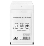 Jiffy Comebag luchtkussenenveloppen, ft 100 x 165 mm, met stripsluiting, wit, doos van 200 stuks