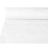 Papstar Tafelkleed uit papier met damastprint, 1,2 x 50 m, wit [4st]