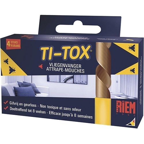 Riem Riem Ti-Tox anti-vliegenkleefband, 4 stuks