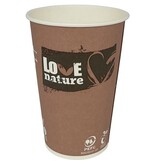 Q-CONNECT Drinkbeker Love Nature, uit karton, 180 ml, pak van 80 stuks