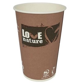 Q-CONNECT Drinkbeker Love Nature, uit karton, 180 ml, pak van 80 stuks