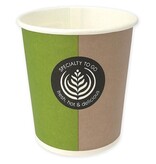 Q-CONNECT Drinkbeker Coffee To Go, uit karton, 100 ml, pak van 80 stuks