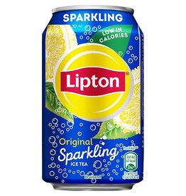 Lipton Ice Tea Lipton Ice Tea Sparkling, blik van 33 cl, pak van 24 stuks