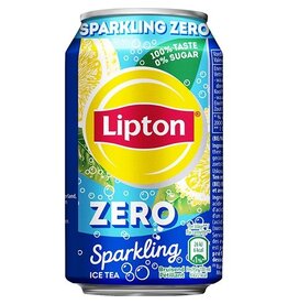 Lipton Ice Tea Lipton Ice Tea Sparkling Zero, blik van 33 cl, 24st.