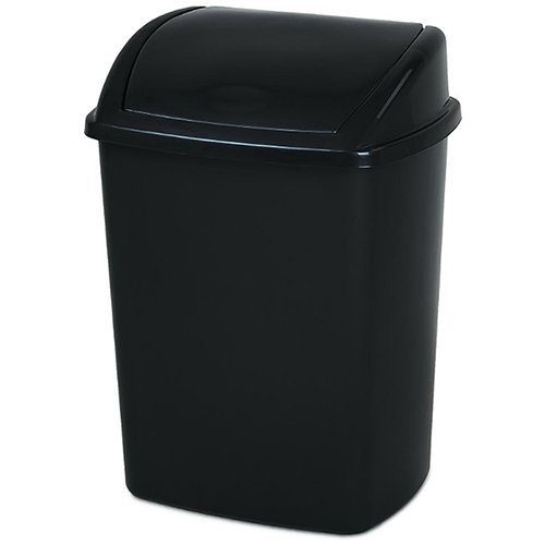 Vepa Bins Vuilbak met swing deksel 26 l, zwart